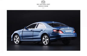 1/36 mercedes benz cls liga diecast modelo de carro de brinquedo puxar para trás veículos brinquedos para meninos crianças presentes para coleção infantil