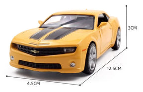 Chevrolet Camaro Alloy Diecast Car Model Toy, Carros puxados para trás, Presentes de aniversário para crianças, Coleções adultas, 2 Portas, 1:36