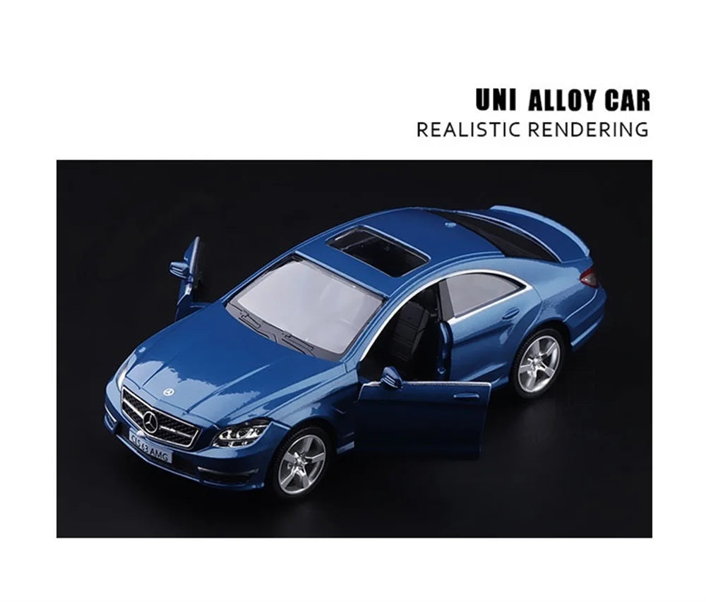 1/36 mercedes benz cls liga diecast modelo de carro de brinquedo puxar para trás veículos brinquedos para meninos crianças presentes para coleção infantil