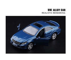 1/36 mercedes benz cls liga diecast modelo de carro de brinquedo puxar para trás veículos brinquedos para meninos crianças presentes para coleção infantil