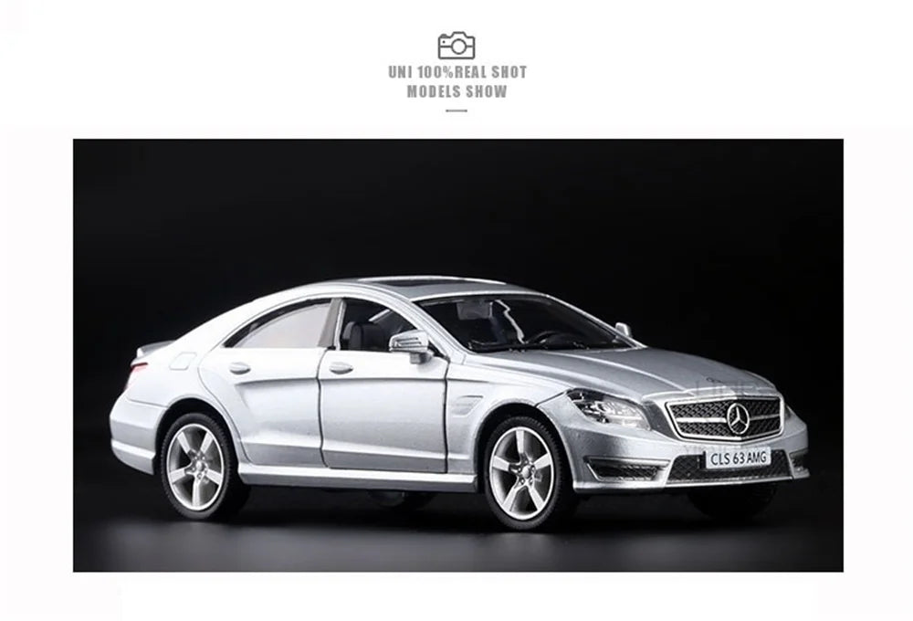 1/36 mercedes benz cls liga diecast modelo de carro de brinquedo puxar para trás veículos brinquedos para meninos crianças presentes para coleção infantil